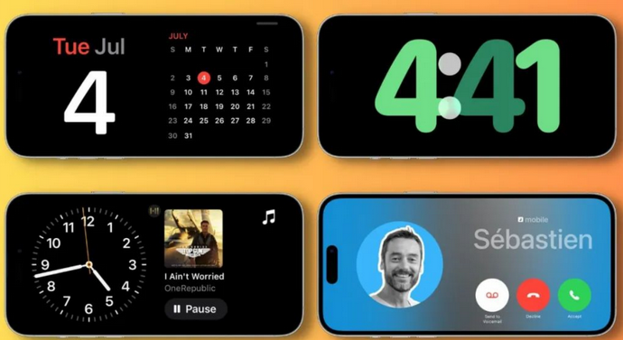 驻马店苹果手机维修分享iOS17横屏充电待机显示有什么好处 