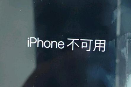 驻马店苹果服务网点分享锁屏界面显示“iPhone 不可用”如何解决 